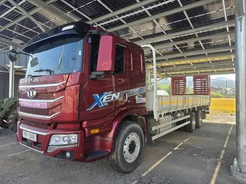 타타대우 구쎈 9.5톤 셀프로더 2024년식 구쎈 셀프로더 운전석 전측면